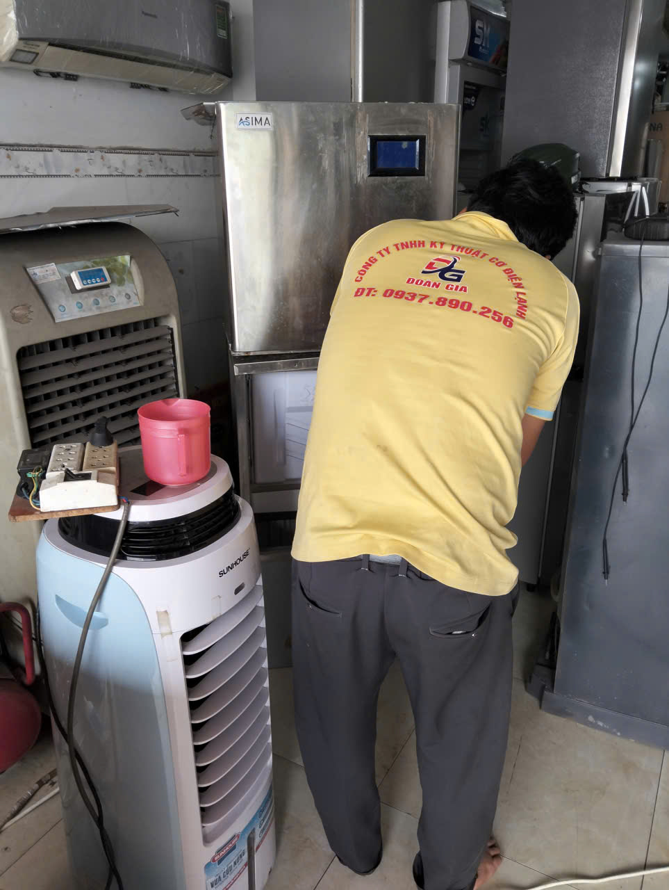 Sửa máy làm đá viên Asima 1